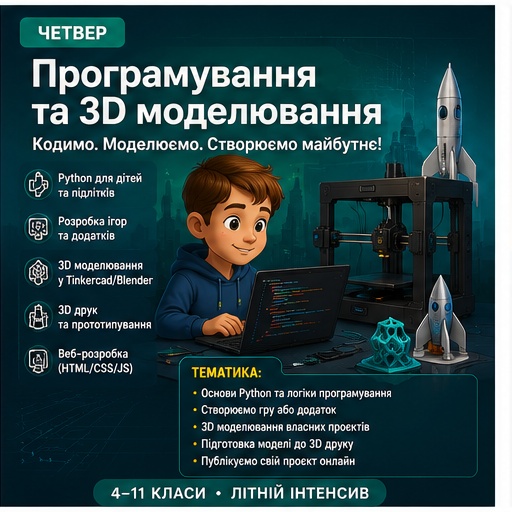 Програмування та 3D-моделювання