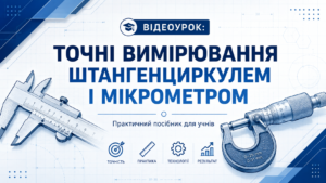 урок як міряти штангенциркулем та мікрометром